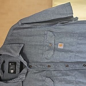 Carhartt Loose Fit Denim Button Down Shirt